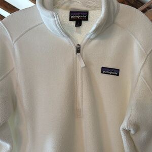 Patagonia White Fleece Pullover
